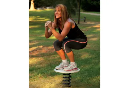 squat on spring outdoor