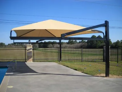 poolside shade system