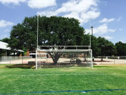 goal post on soccer goal combo