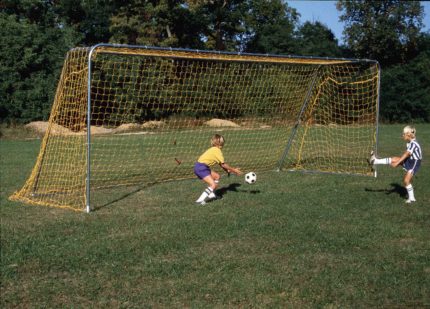 soccer goal yellow net