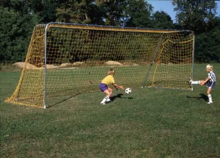 soccer goal yellow net