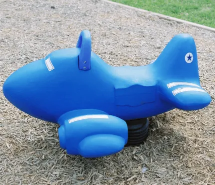 airplane spring playground