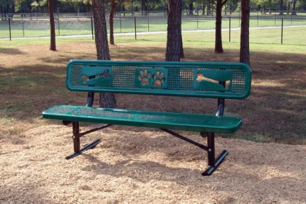 green-dog-bench