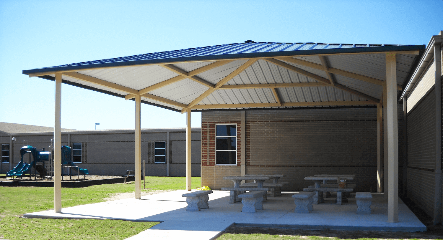 Metal Shelters - Adventure Playground